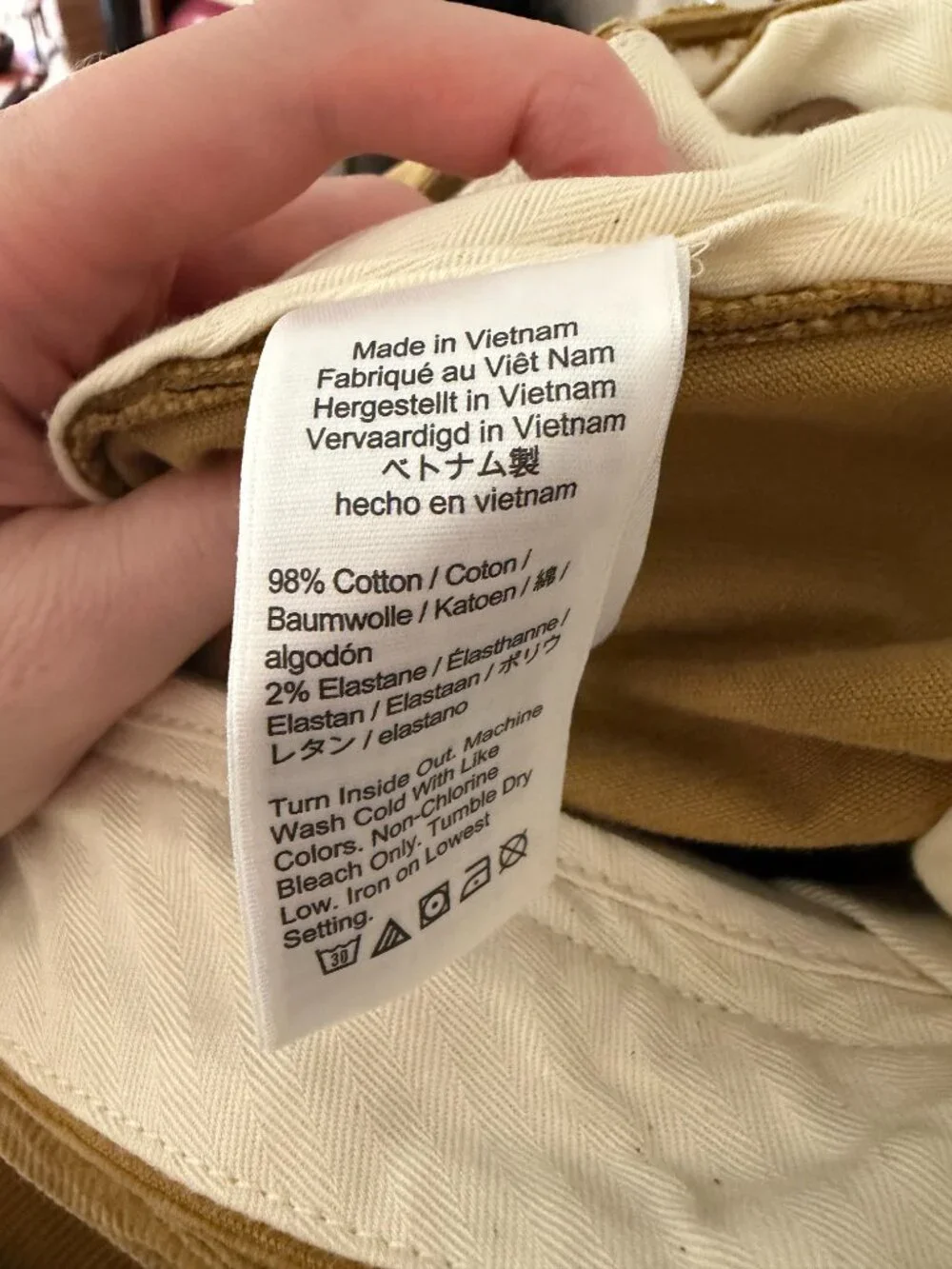 J.Crew | Mustard/Golden Brown Corduroy Broken-In Straight Cotton Pants 35x32 NWT